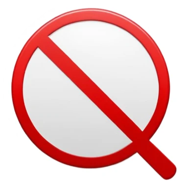 no entry sign with red circle and line sticker