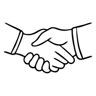 business handshake deal sticker