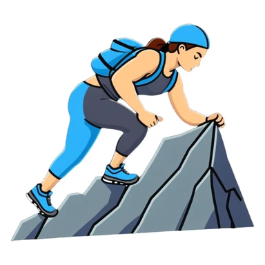 Person doing mountain climber exercise sticker