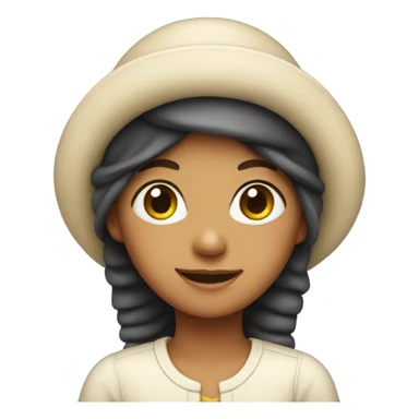Girl with bonnet sticker