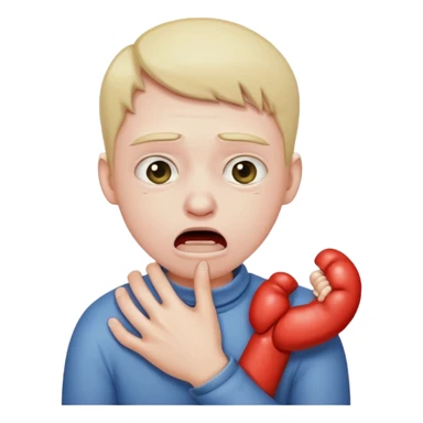 strangling myself sticker