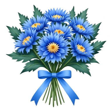 cornflower bouquet sticker