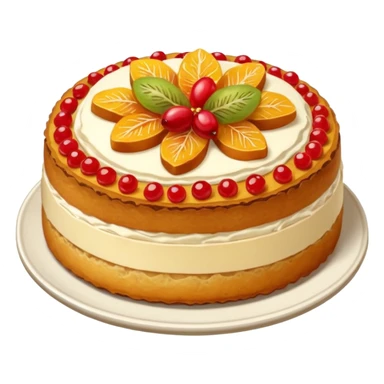 Italian pannetone on plate sticker