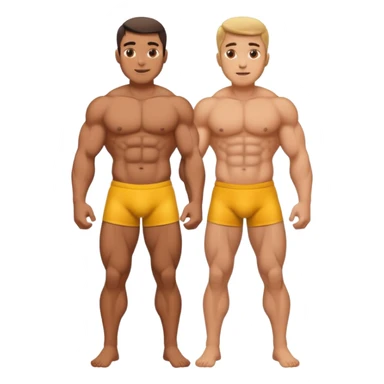 Buff naked male with a penis in hand full body sticker
