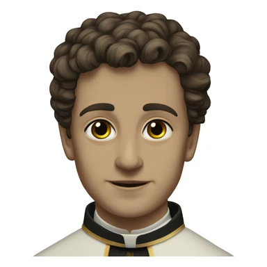 19th century young priest italian sticker