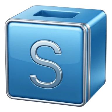 Letters SS in a blue box sticker