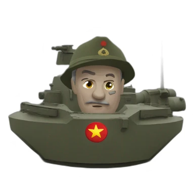 Josef Staline sur un tank sticker