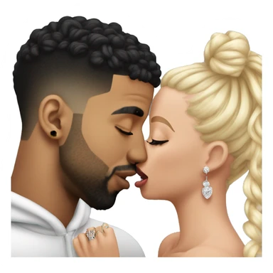 drake kissing 21 savage young sticker