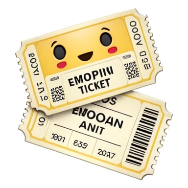 movie ticket sticker