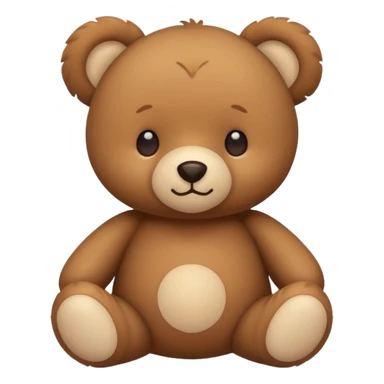 Cute flat-style teddy bear icon for infant daycare. i want to feel safe when see that teddy
 sticker