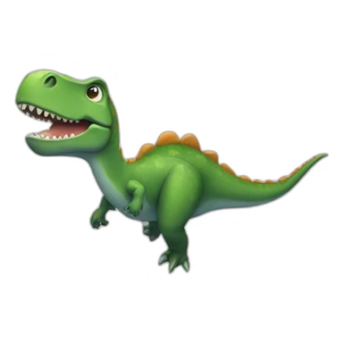 dinosaur swims sticker
