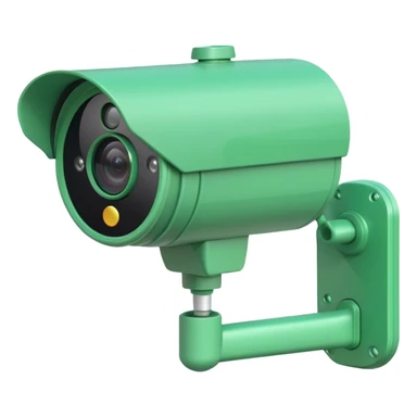 yeşil güvenlik kamerası sticker
