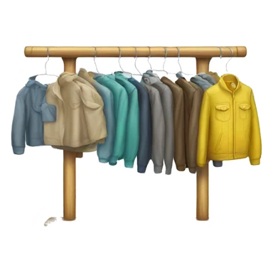 Clothing rack sticker