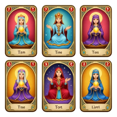 fortune telling cards sticker