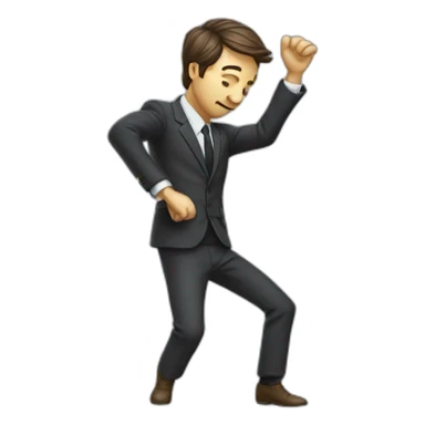 un monsieur qui fait un giga dab sticker