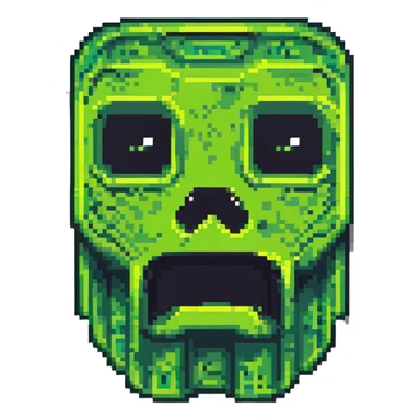 Minecraft creeper face sticker