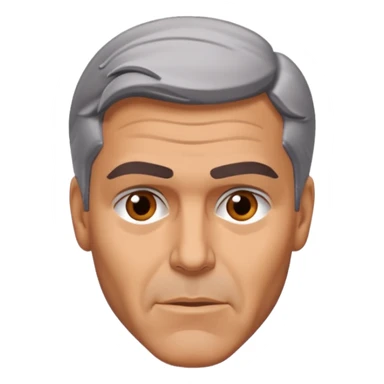 George clooney shaking his head sticker