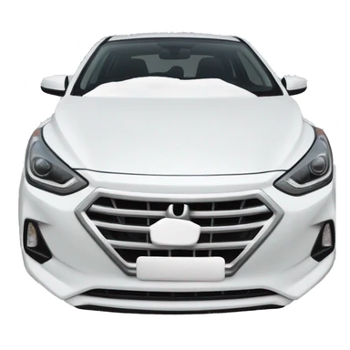 Hyundai Elantra white full option sticker
