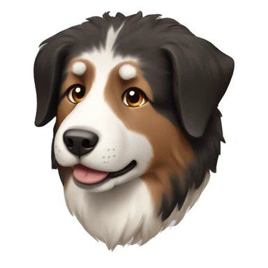 Brown,black and white Central Asian sheepdog sticker