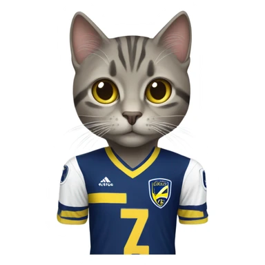 cat with fenerbahçe jersey sticker
