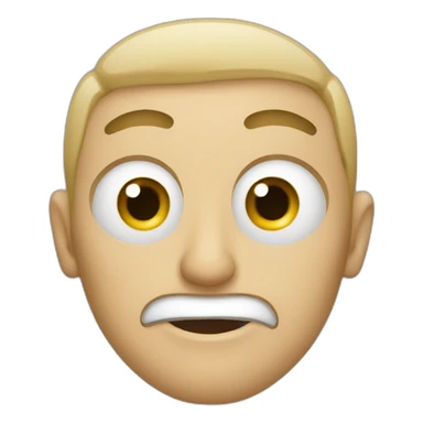 man pulling eye sticker