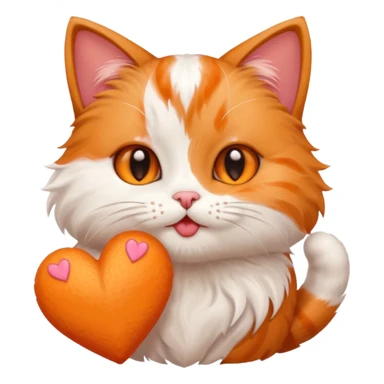 O pisica trimite pupici cu inimioare Sorinei sticker