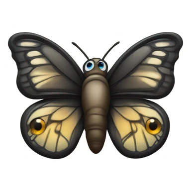 butterfly with a monocle sticker