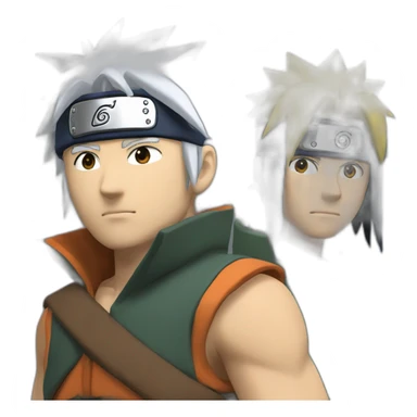 naruto et jiraya sticker