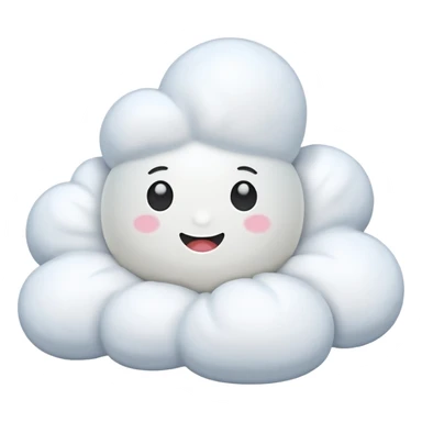 Marshmallow clouds sticker