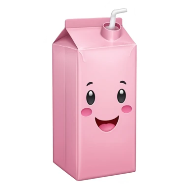 Strawberry milk carton sticker