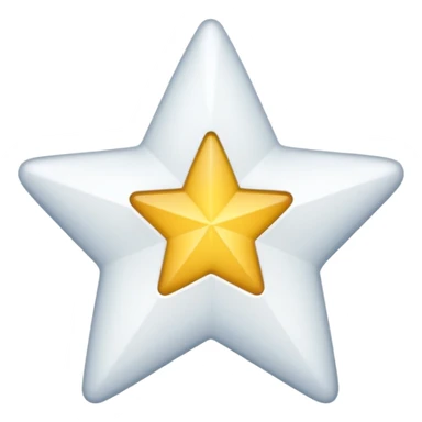 generate an emoji with a white tick in between a star having 11 points  sticker