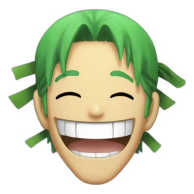 One piece Zoro laughing sticker
