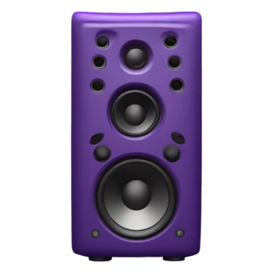 music speaker in pur sticker