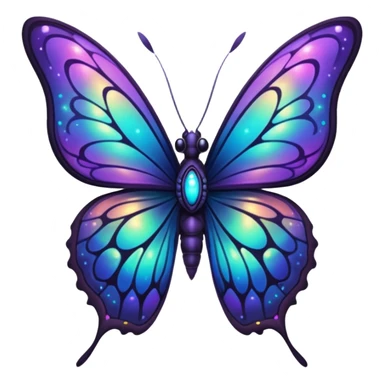 galaxy butterfly alien  sticker