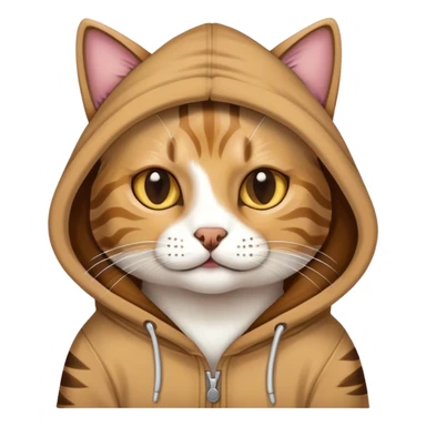 CAT in a Dog Hoodie  sticker