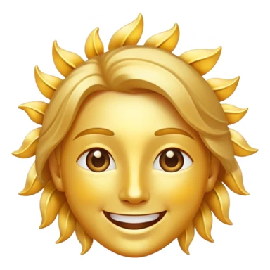 happy day with sunshine and smiling face sticker