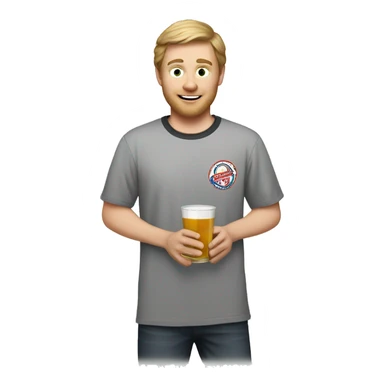 White boy playing beer pong sticker