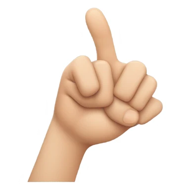 Both hands Creating a triangle with both thumb and indexfinger sticker