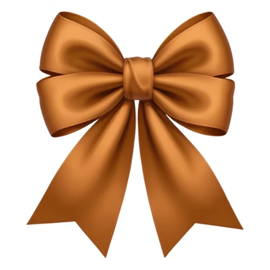 Crie um emoji de laço marrom sticker