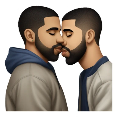 drake kissing drake kissing drake kissing drake sticker