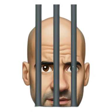 pep-guardiola-prison-bars sticker