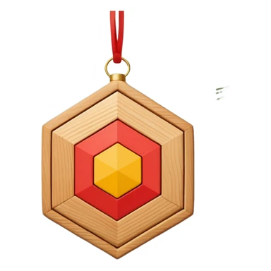 scandi style christmas ornament  sticker