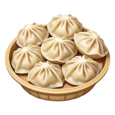 a handful buuz Mongolian dumplings sticker