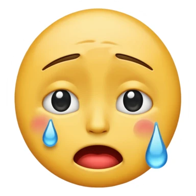 A crying emoji that is drepatic looking sticker