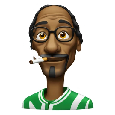 Snoop dogg smoking sticker