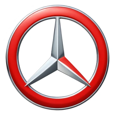 Make Mercedes logo sticker