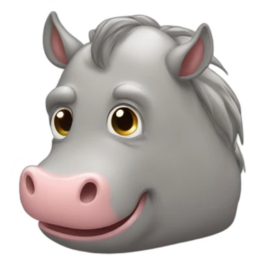 Chat dort sur hippopotame sticker