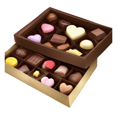 Chocolate box for Valentine’s Day sticker