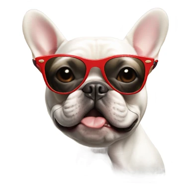 French bulldog with raybans sticker
