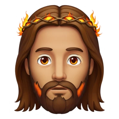 Jesus with burnig Eyes like in Revalation  sticker